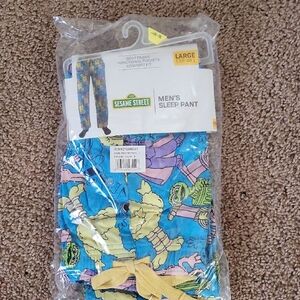Sesame Street Blue Sleep Pants with Character Print
